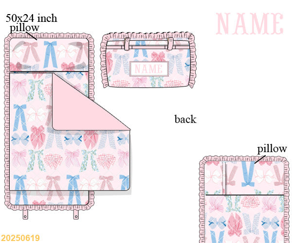 Bless your bows SMOCKED nap mat🎀