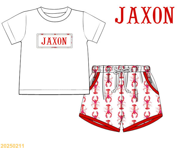 Crawfish SMOCKED short set