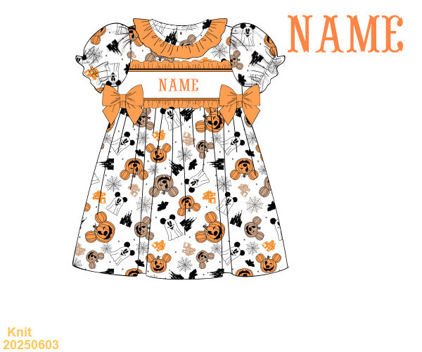 Fall Mickey SMOCKED dress