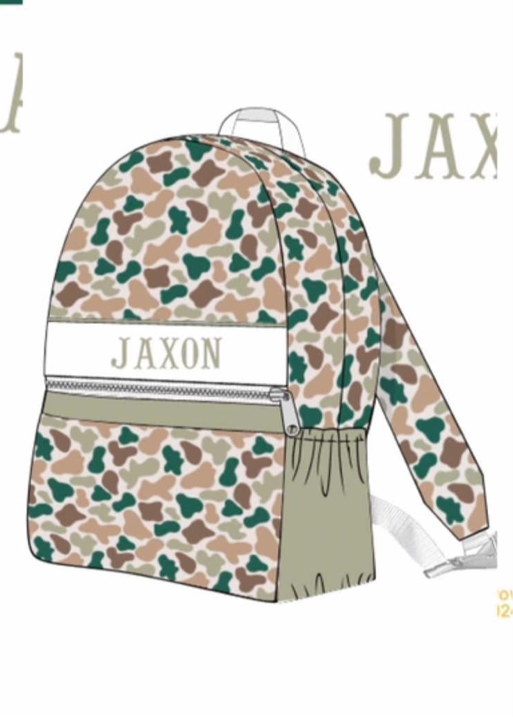 Camo SMOCKED backpack