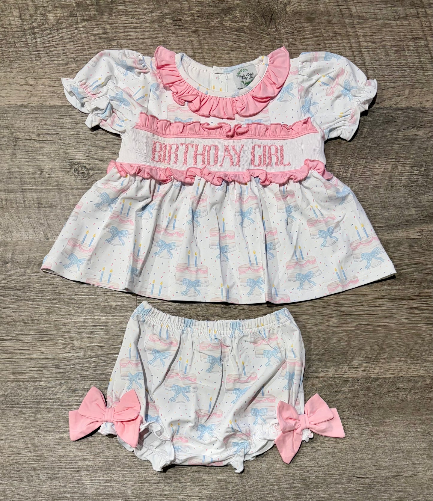 Birthday Girl SMOCKED Set
