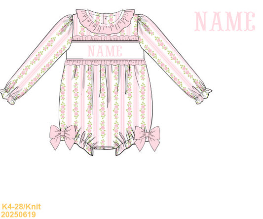Fancy florals SMOCKED bubble