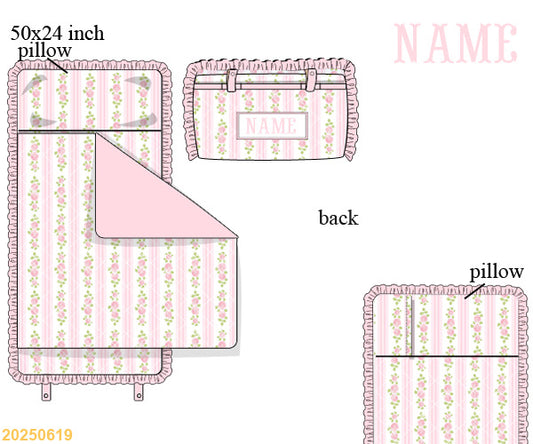 Fancy Florals SMOCKED nap mat