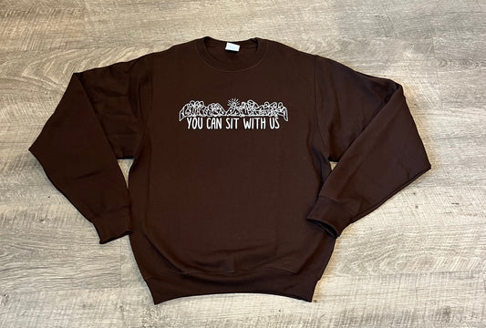 "Sit with Us" sweatshirt