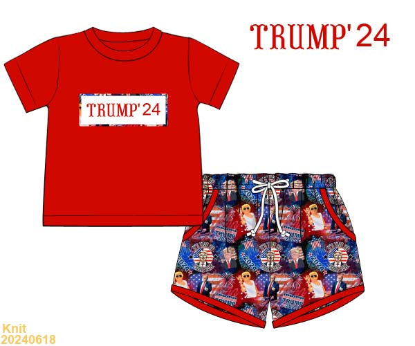 Patriotic Trump ‘24 SMOCKS BOYS