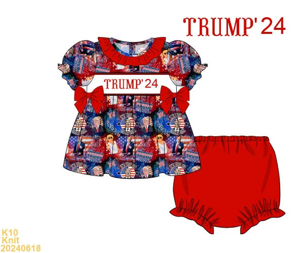 Patriotic Trump ‘24 girls SMOCKS